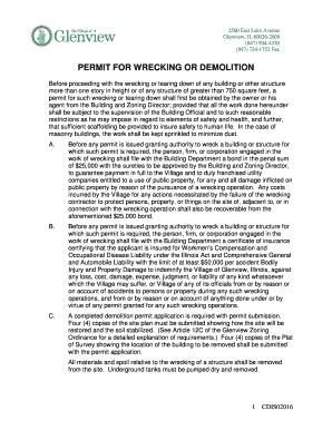 village of glenview permits.